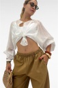 camicia con bottoni reali trasparente